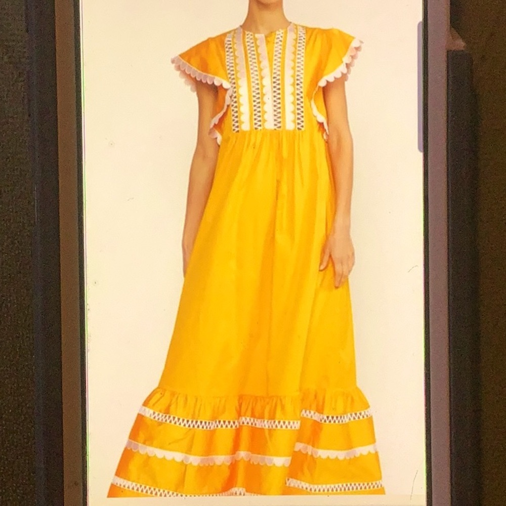 COPY - Cynthia Rowley Nairobi Scallop Embroidered Kaftan Dress